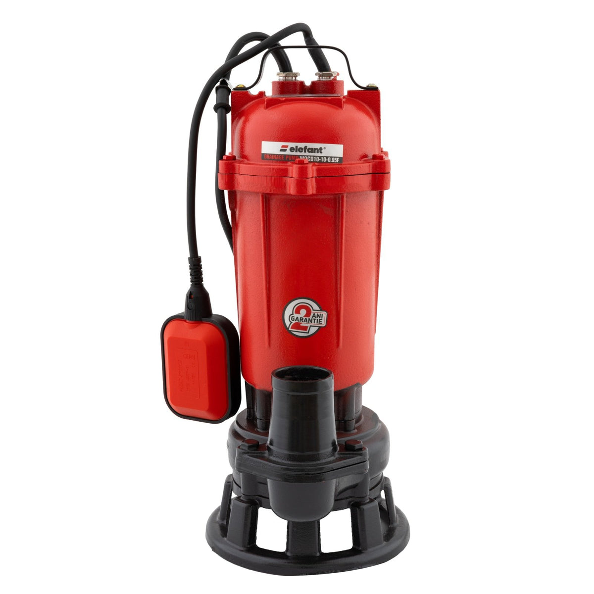 Pompă Submersibilă Apă Murdară cu Tocător Elefant WQCD10-10-0.95F - 750 W, 250 l/min, Refulare 10 m