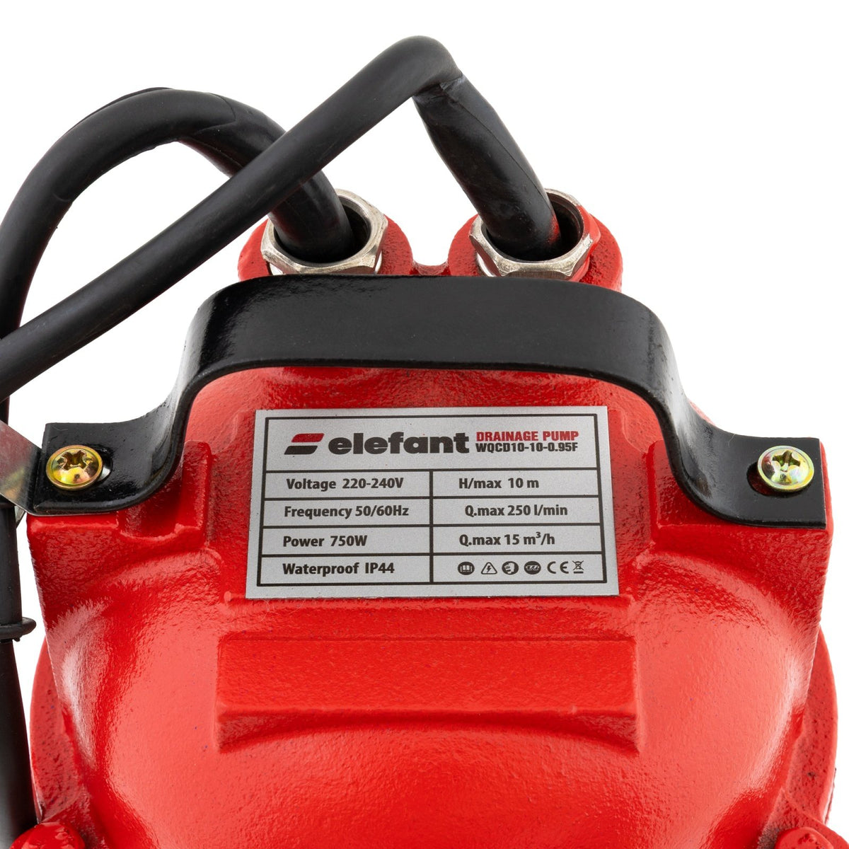 Pompă Submersibilă Apă Murdară cu Tocător Elefant WQCD10-10-0.95F - 750 W, 250 l/min, Refulare 10 m