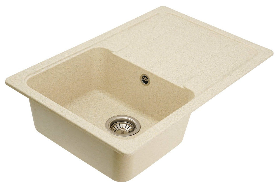 Chiuvetă Bucătărie Elefant Verona - Culoare Nisip, Design Ergonomic, Ușor de Curățat