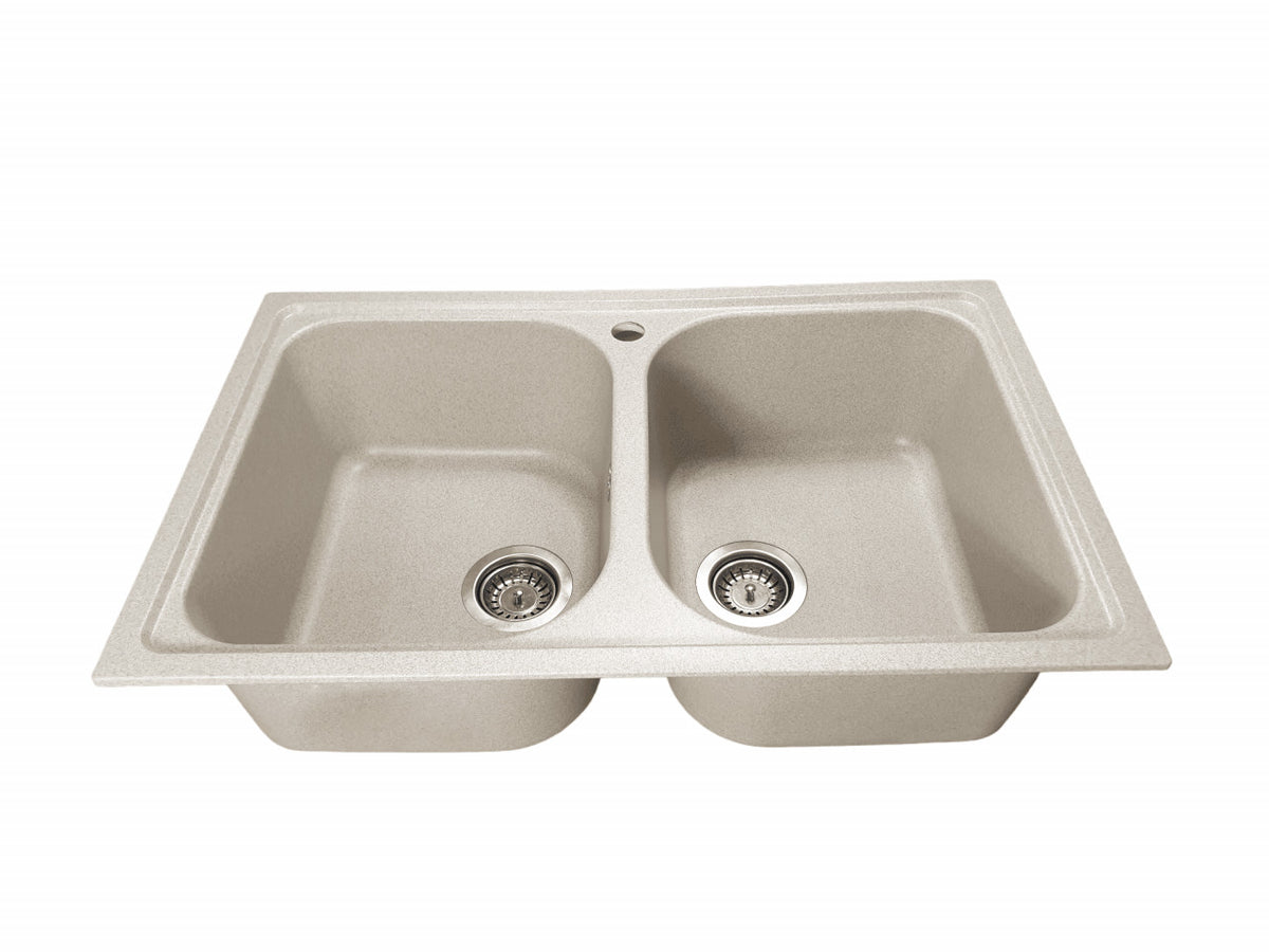 Chiuvetă Bucătărie Equatoria 7950 - Culoare Safari Bej, Design Elegant, Durabilitate în Timp