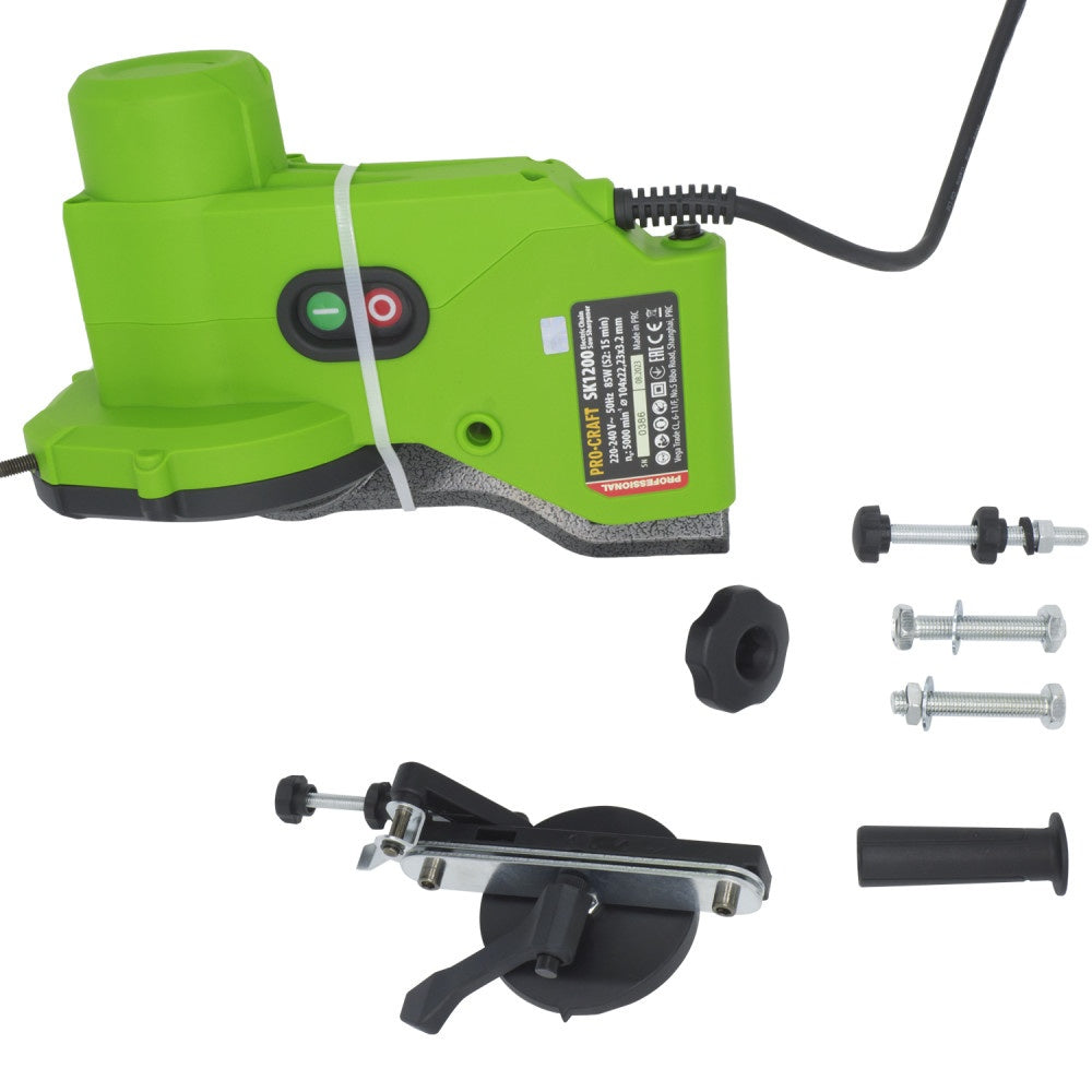 Aparat de ascutit lant drujba PROCRAFT SK1200, 85W, disc 104 mm