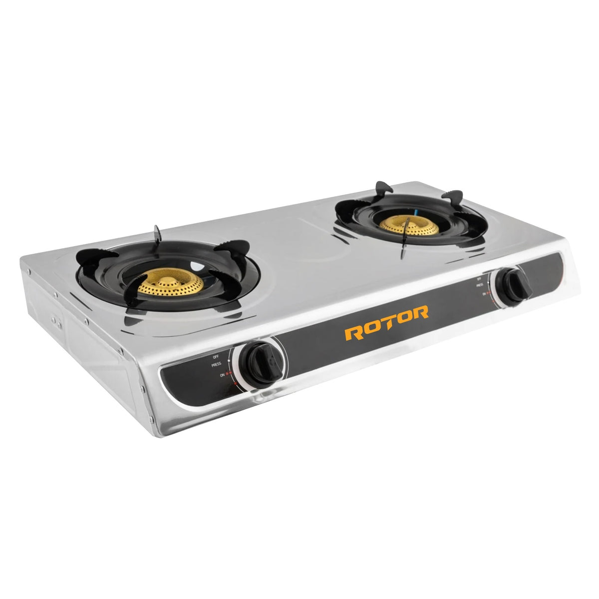Aragaz cu 2 arzatoare si aprindere piezoelectrica pe gaz ROTOR RTG-4602IN, 4600W, GPL