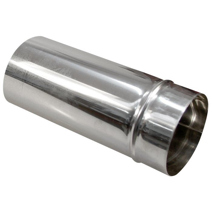 Burlan Inox Ø 150 mm x 950 mm Cod BIX150 - Tablă 0,4 mm, Evacuare Fum Sobă și Șemineu