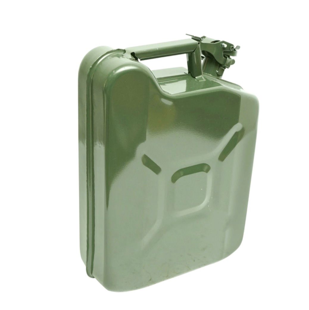Canistră Metalică pentru Combustibil EvoTools 10 L - Tablă Oțel 0,8 mm, Omologată UN, Benzină