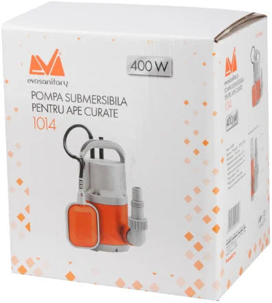 Pompă Submersibilă EvoSanitary 1014 Carcasă Plastic - 400 W, Debit 116 l/min, Plutitor