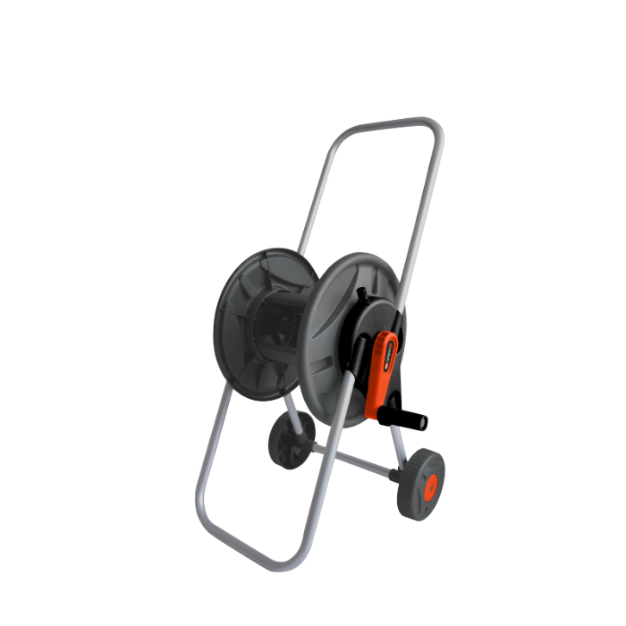 Cărucior pentru Furtun de Grădină EvoTools +Plus 2014 - Plastic și Aluminiu, Roți, Mâner Roluire