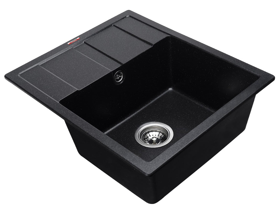 Chiuvetă Bucătărie Elefant Aria 5852 - Negru Metalic, Design Modern și Aspect Elegant