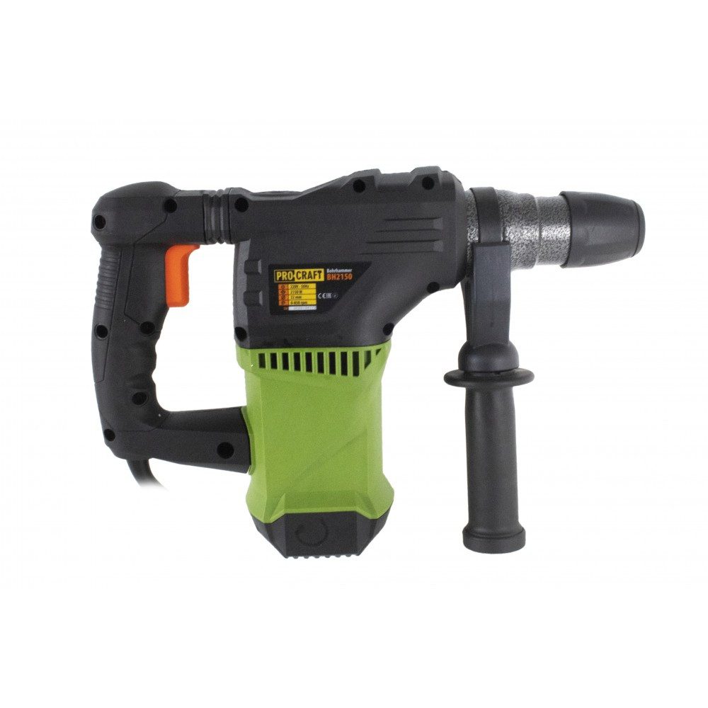 Ciocan Rotopercutor ProCraft BH 2150 - 2150 W, Impact 4 J, 3 Burghie Incluse, Carcasă Aluminiu