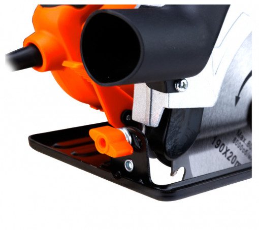 Ferăstrău Circular EvoTools CS1600 - 1600 W, Disc Ø 185 / 190 mm, 5500 rot/min, Tăiere Lemn