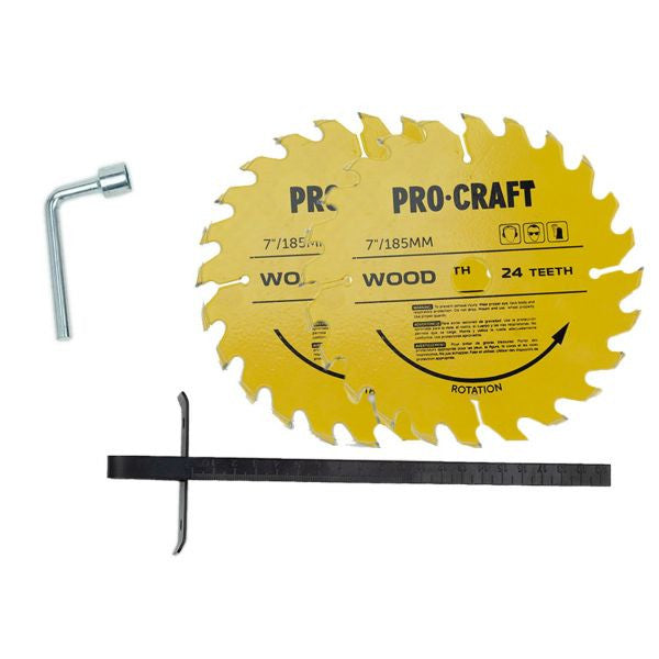 Ferăstrău Circular ProCraft KR2300 - 2,3 kW, Lamă Ø 185 mm, Tăiere Lemn, Pal și Panouri