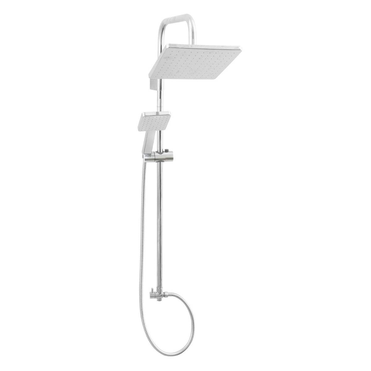 Coloana de duș 2 în 1 cu cadru pătrat, fără baterie – MIXXUS DK-003