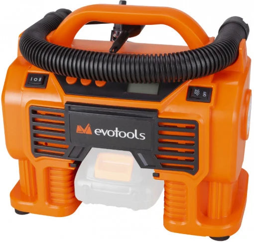 Compresor de Aer EvoTools Max 20V One 18 V - 60 W, 11 bar, Umflat Roți, fără Acumulator