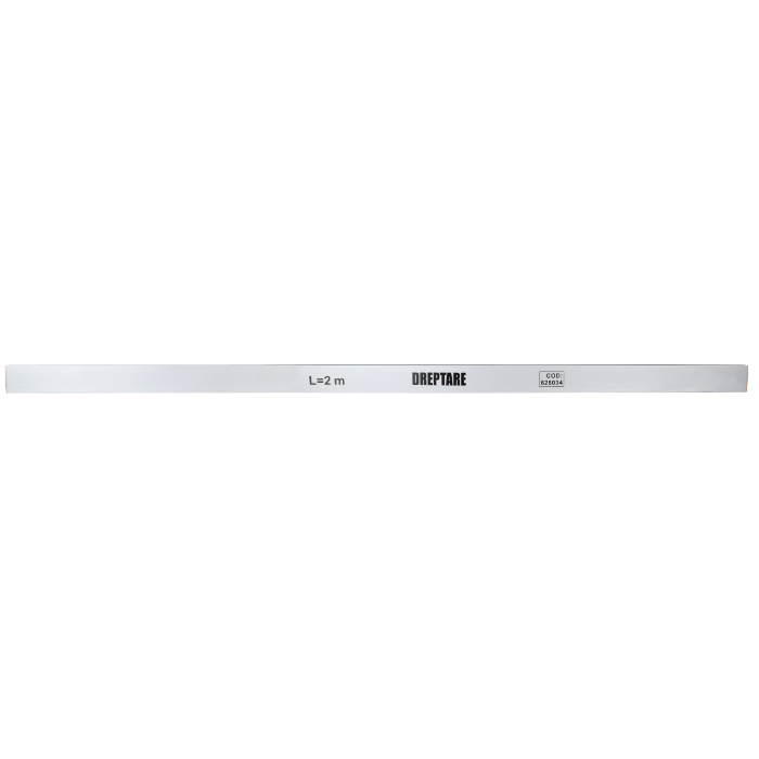 Dreptar din Aluminiu Anodizat 3 m - Riglă Dreaptă pentru Nivelare Tencuială, Șapă și Glet