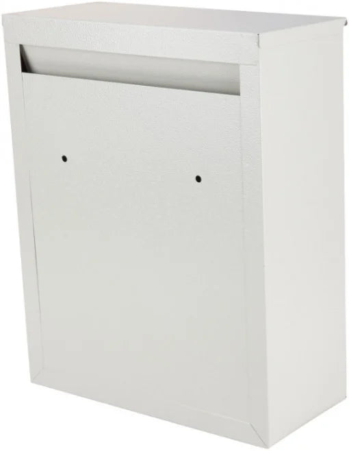 Cutie Poștală de Exterior 260 x 335 x 120 mm - Tablă Oțel Gri, Încuietoare, Fantă Corespondență