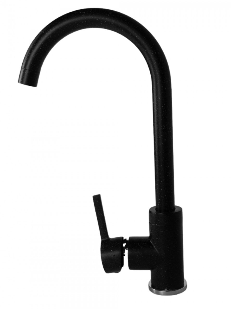 Baterie Bucătărie Fleko FZXC-MD410 Negru - Pipă Lebădă Pivotantă, Monocomandă, Cartuș 40 mm