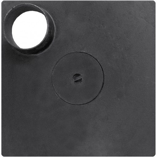 Plită Fontă 1 Ochi cu Gât de Burlan 380 x 380 mm - Ochi Ø 125 mm, Burlan Ø 120 mm, Teracotă