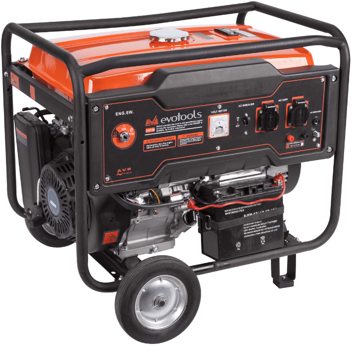 Generator de Curent cu Automatizare EvoTools 5500 W - 10,7 CP, Monofazic, Pornire Automată