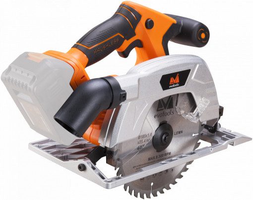 Ferăstrău Circular Brushless EvoTools 20 V - Disc Ø 180 mm, 5200 rot/min, fără Acumulator