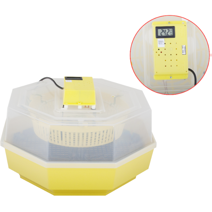 Incubator Electric Cleo-5 cu Termometru - Capacitate 60 Ouă Găină sau 150 Ouă Prepeliță