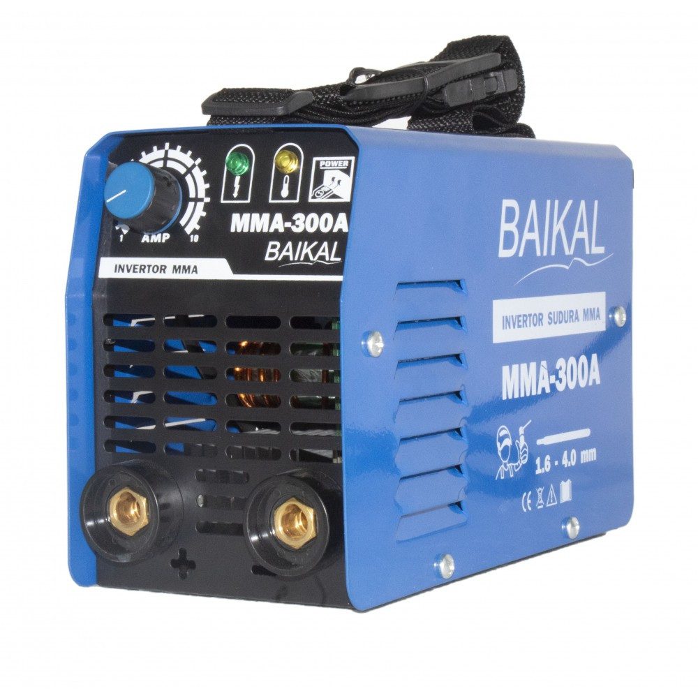 Invertor de Sudură MMA Baikal 300A - Electrozi 1,6 - 4 mm, Construcție Compactă, Portabil