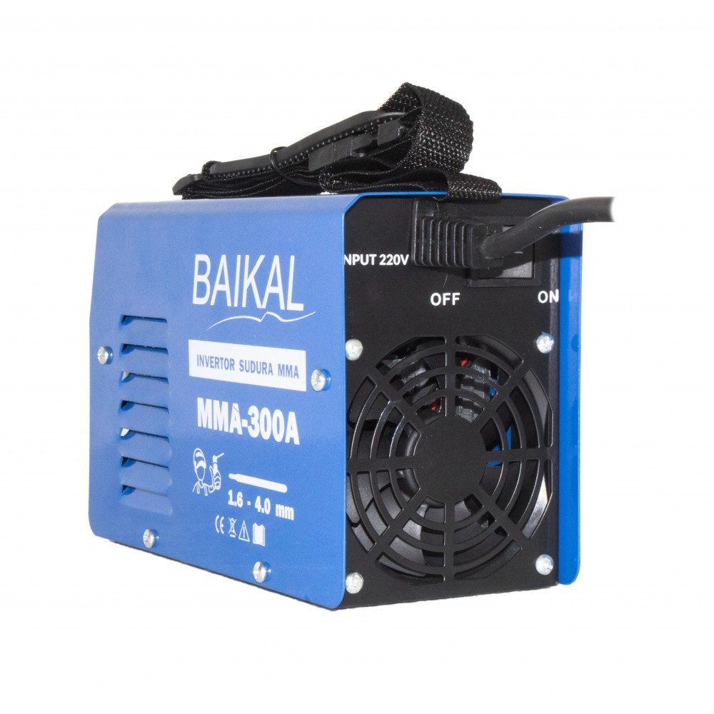 Invertor de Sudură MMA Baikal 300A - Electrozi 1,6 - 4 mm, Construcție Compactă, Portabil
