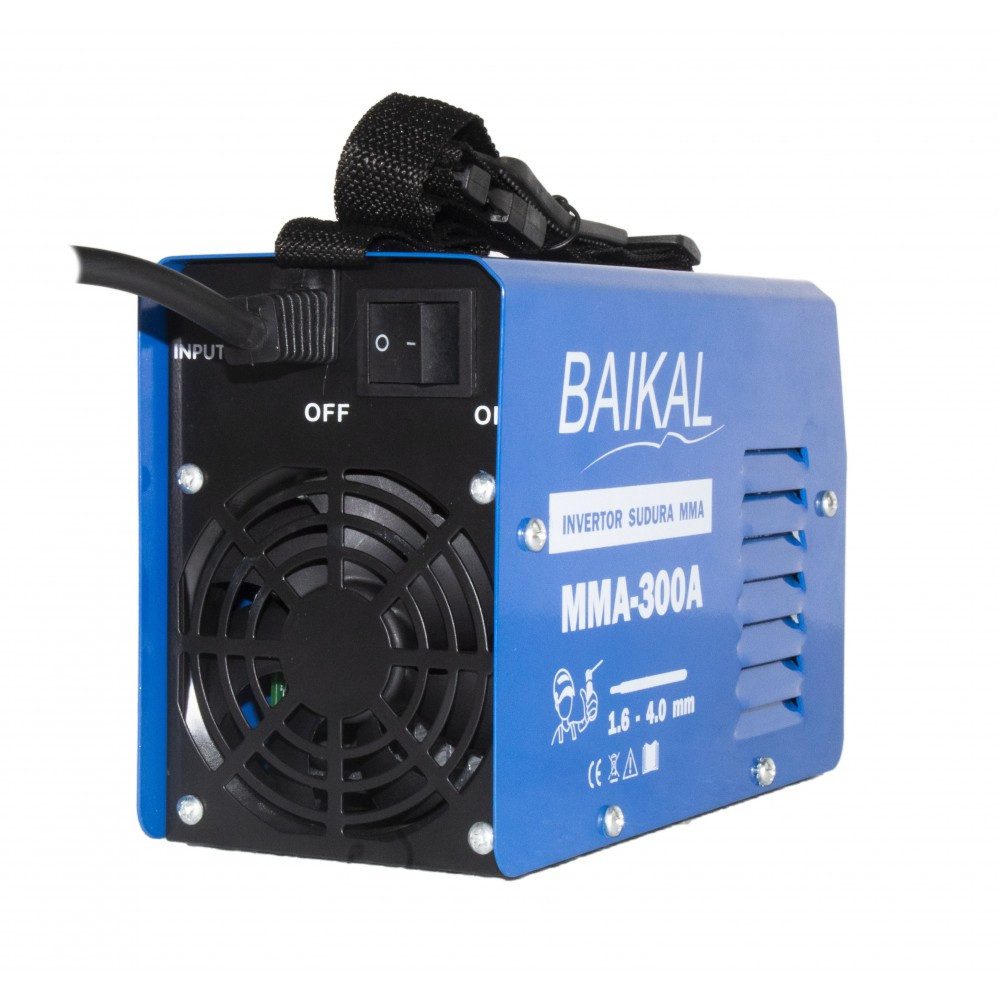 Invertor de Sudură MMA Baikal 300A - Electrozi 1,6 - 4 mm, Construcție Compactă, Portabil