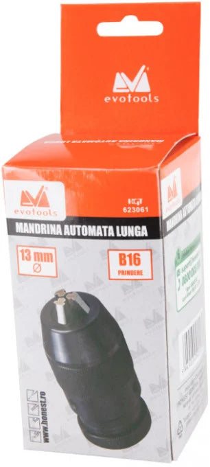 Mandrină Automată Lungă EvoTools - Fixare Rapidă Burghie și Accesorii, Bormașină și Utilaje
