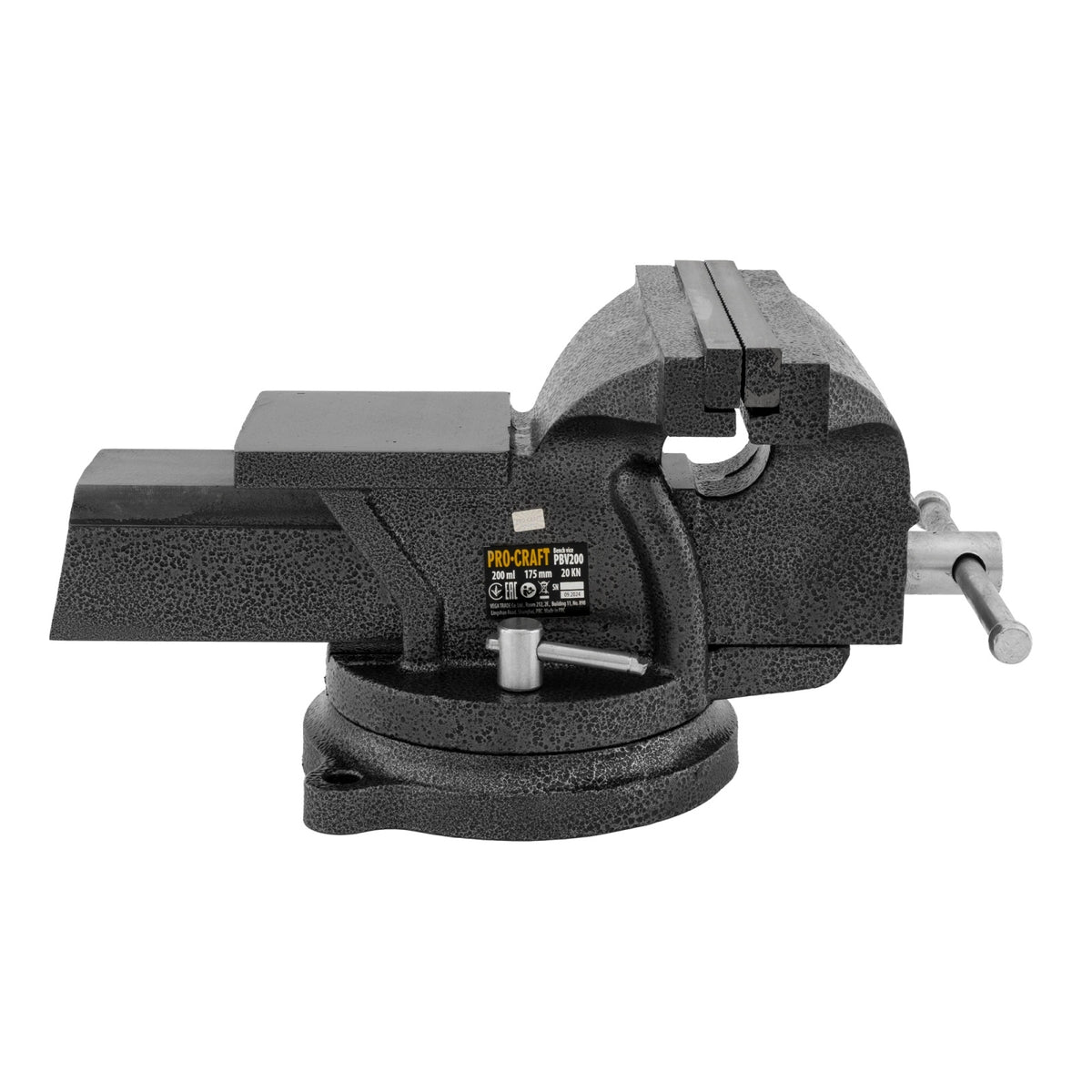 Menghina de banc, fonta, 175mm, Procraft, PBV200