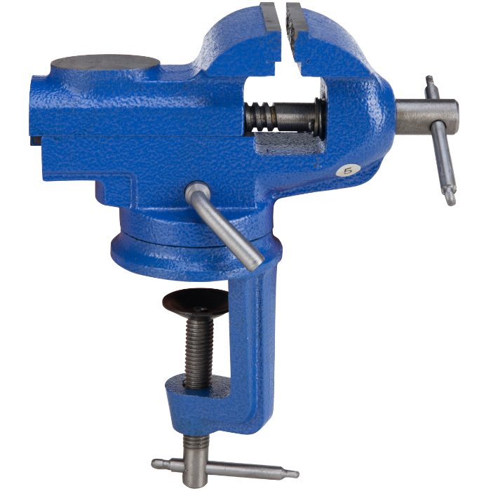 Menghină Rotativă de Banc EvoTools 50 mm - Fontă, Fălci Oțel Carbon, Rotație 360 Grade