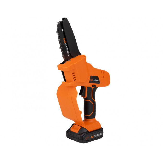 Mini Ferăstrău cu Lanț cu Acumulator EvoTools Max 20V One - Tăiere 125 mm, Încărcător Inclus