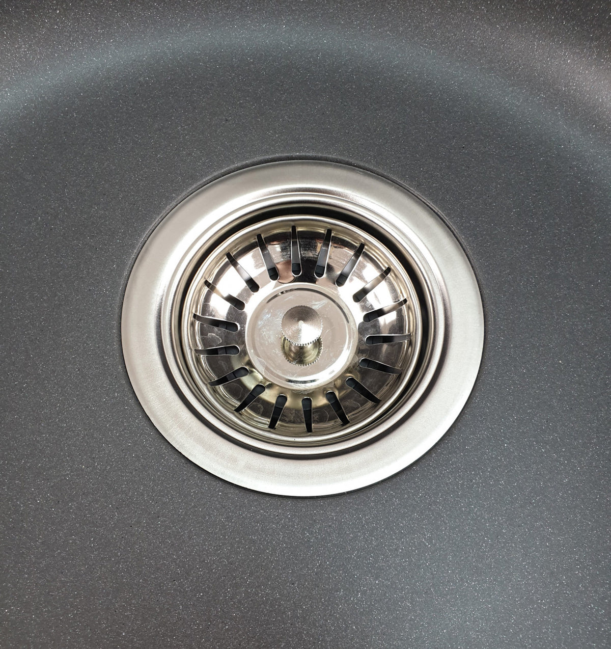 Chiuvetă Bucătărie Granit MIXXUS HB8310-G228 - Ovală, Gri, Rezistentă la Zgârieturi