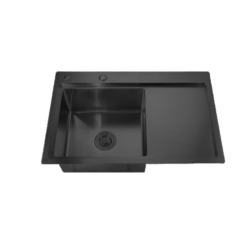 Chiuvetă Bucătărie Inox MIXXUS HM7849L-215 - Nano-Black, Ușor de Curățat, Anticorozivă