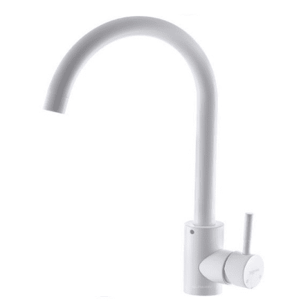 Baterie Bucătărie MIXXUS SUS-011 Refl White - Oțel Inoxidabil, Gât Flexibil, Monocomandă
