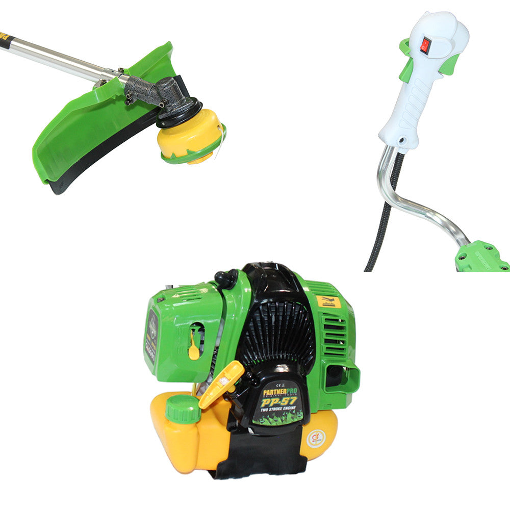 Motocoasă pe Benzină Partner Pro PP57 - 6 CP, 52 cm3, Motor 2T, Tăiere Iarbă și Tufișuri