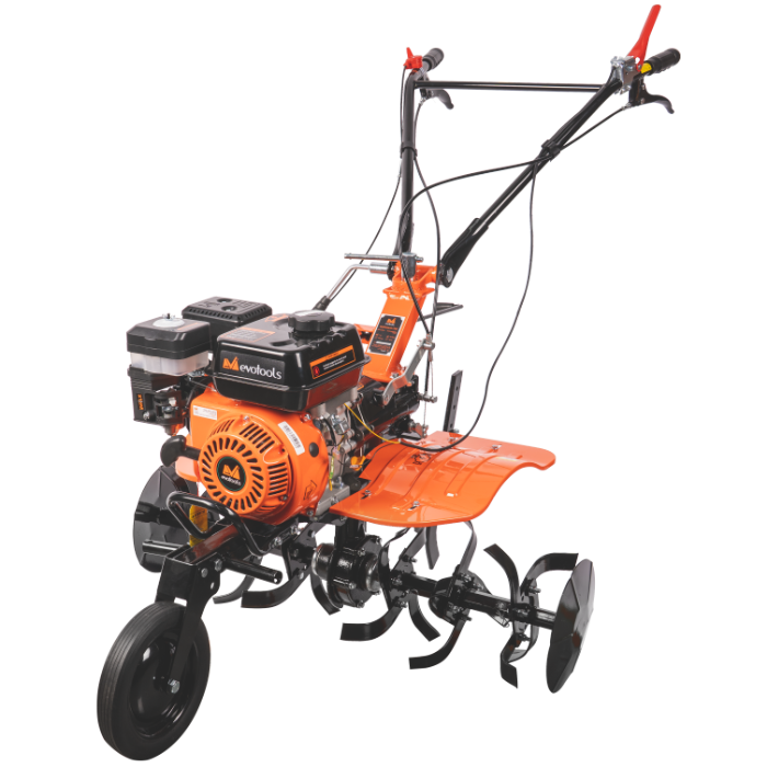 Motocultor pe Benzină EvoTools T707 - 7 CP, Lățime Lucru 560-840 mm, Roți de Transport