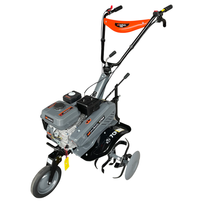 Motosapă pe Benzină EvoTools +Plus T704 - 7 CP, 212 cc, 4 Timpi, Roți de Transport, Arat Teren