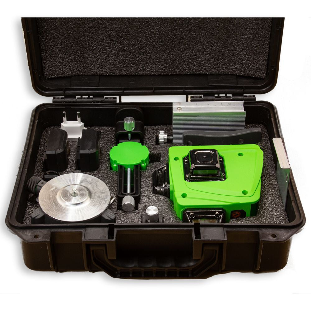 Nivelă Laser ProCraft LE-4G - Fascicul Verde, 2 Acumulatori Incluși, Construcții și Instalații