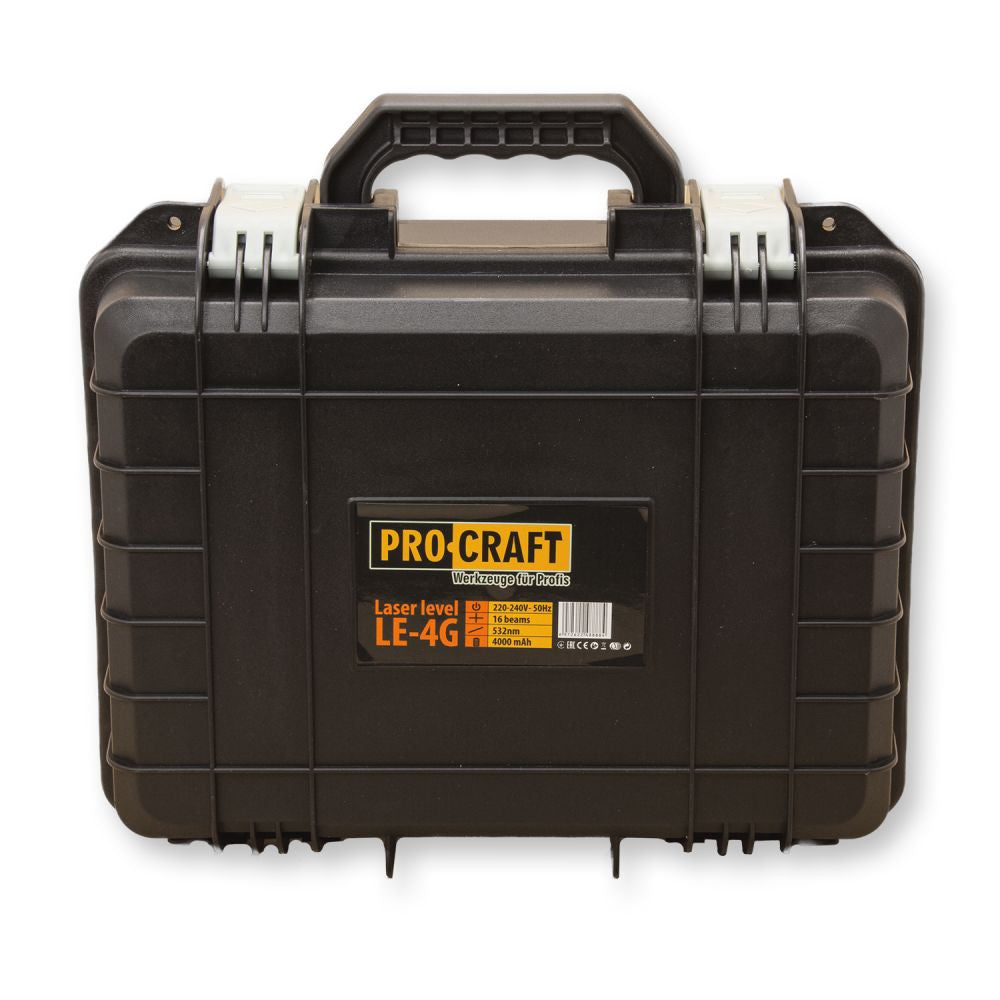 Nivelă Laser ProCraft LE-4G - Fascicul Verde, 2 Acumulatori Incluși, Construcții și Instalații