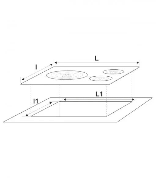 Plită Fontă 3 Ochiuri 645 x 470 mm - Ochi Maxim Ø 240 mm, Sobe Tradiționale, Muchii Rotunjite