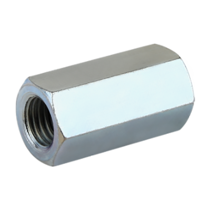 Piuliță de Cuplare Hexagonală M16 EvoTools - Cheie 24 mm, Lungime 48 mm, Oțel Carbon Zincat