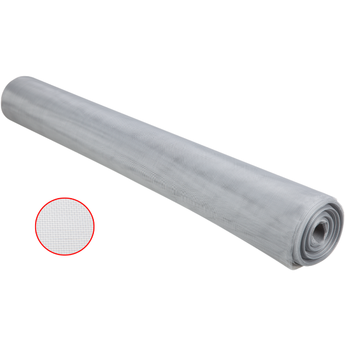 Plasă Țânțari EvoTools 1,2 x 30 m Gri - Fibră de Sticlă cu PVC, Ochiuri Regulate, Ferestre și Uși