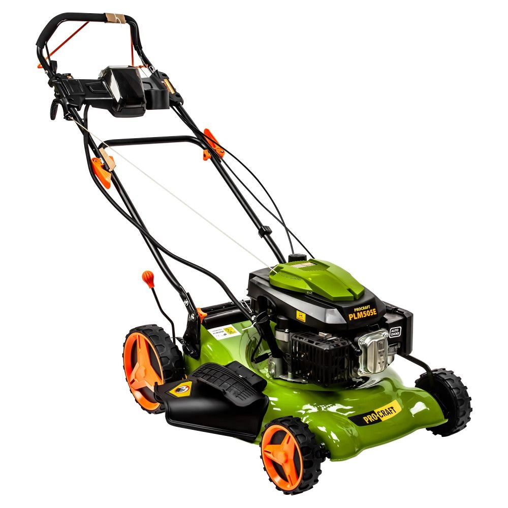 Mașină de Tuns Gazon pe Benzină ProCraft PLM505E - Motor Puternic, Tăiere Uniformă Gazon