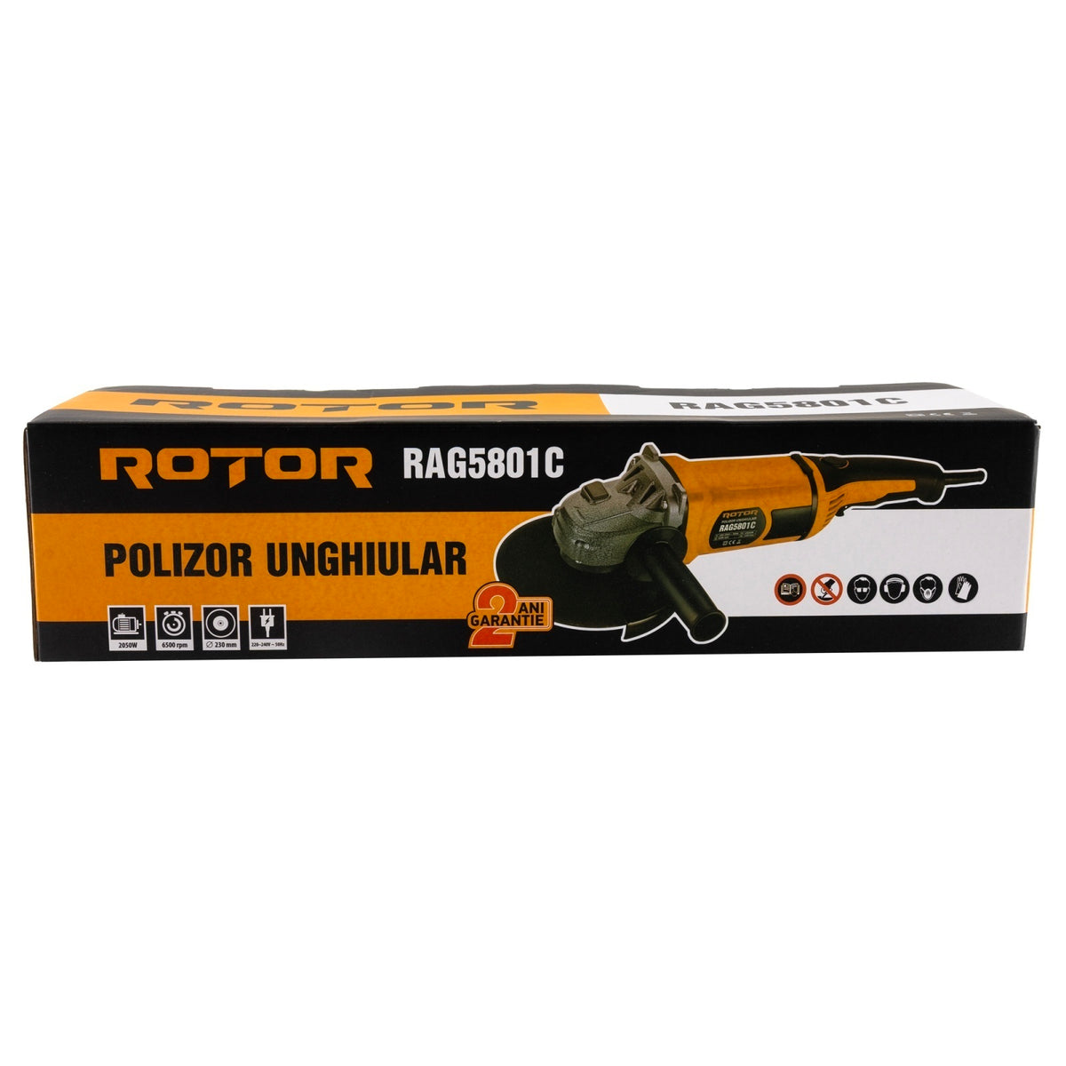 Polizor unghiular ROTOR RAG5801C 2050 W, 230 mm, Cu perii