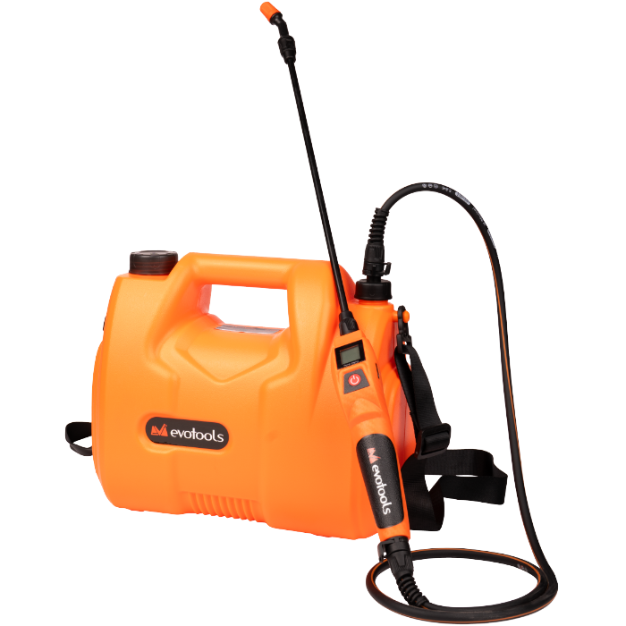Pompă de Stropit cu Acumulator EvoTools V2-1 8 L - 2600 mAh, 2,2 bar, Debit 0,4 l/min, Grădină