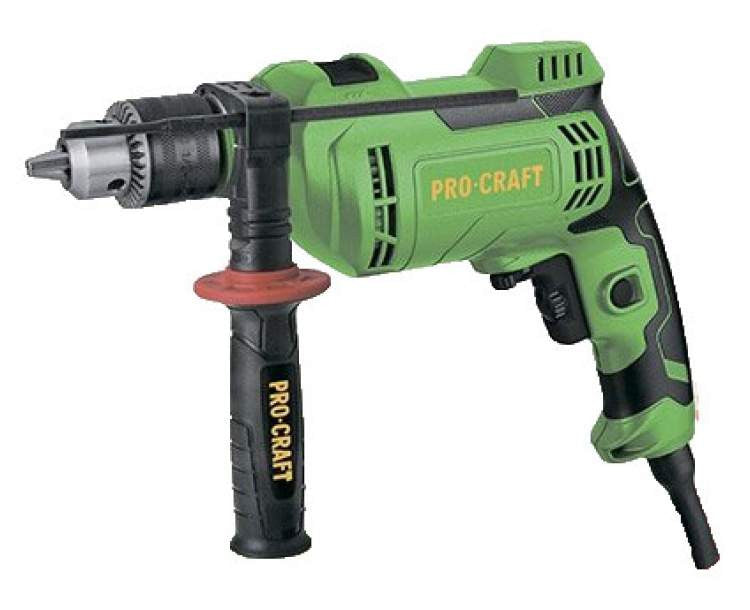 Bormașină cu Percuție ProCraft PS1100 - 1100 W, Reglaj Viteză, Găurire Beton, Lemn și Metal