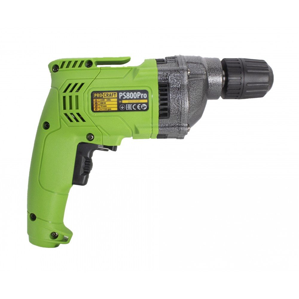 Bormașină cu Percuție ProCraft PS800Pro - Găurire Lemn, Metal și Beton, Design Ergonomic