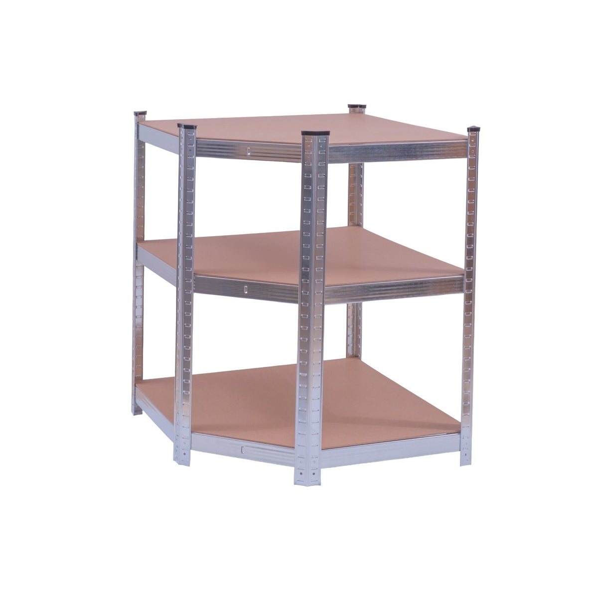 Raft de colț galvanizat 70x45x180 cm pentru depozitare ROTOR