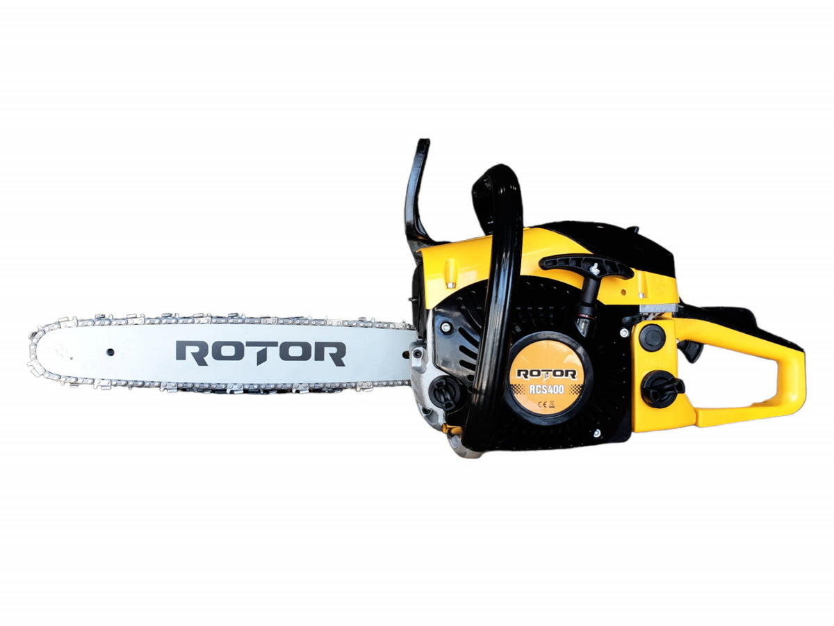 Drujbă pe Benzină Rotor RCS400 - 52 cm3, 5,8 CP, Motor în 2 Timpi, Tăiere Lemn de Foc