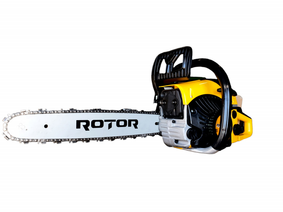 Drujbă pe Benzină Rotor RCS400 - 52 cm3, 5,8 CP, Motor în 2 Timpi, Tăiere Lemn de Foc