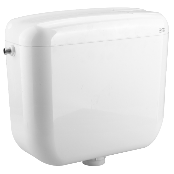 Rezervor WC Concept 2 de 9 L - ABS Izolat Anti-Condens, Clapetă cu Acționare Dublă, Montaj la Înălțime